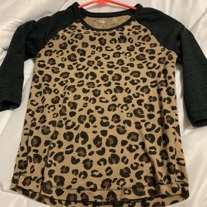 Girls leopard print top